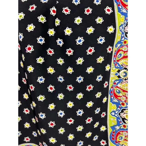 Vintage 90S Cambridge Dry Goods  Paisley and Stars Mini Wrap Skirt Size 4 - Picture 7 of 9